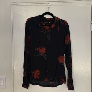 All saints print shirt